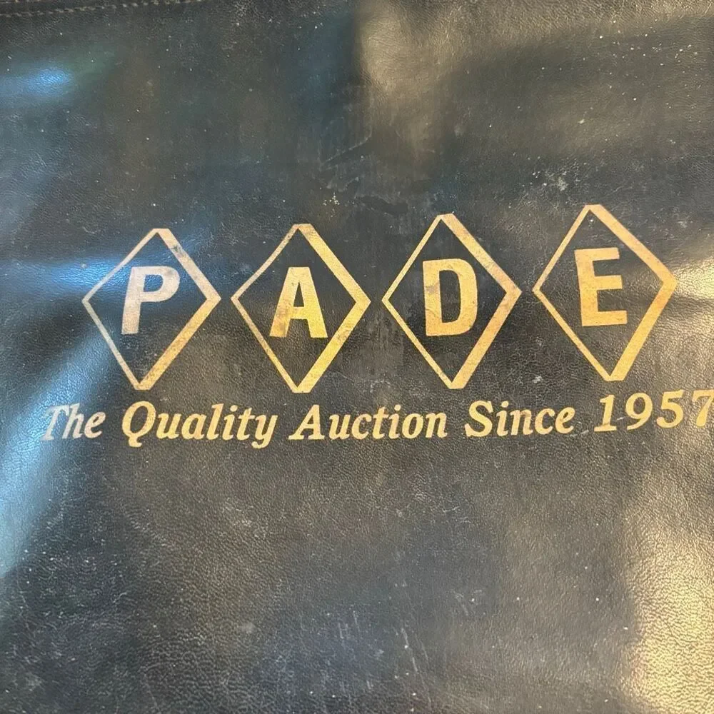 PADE Auction Large Vinyl Zipper Bag